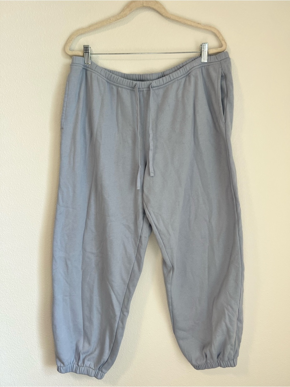 Hollister Light Blue Drawstring Jogger Pants
